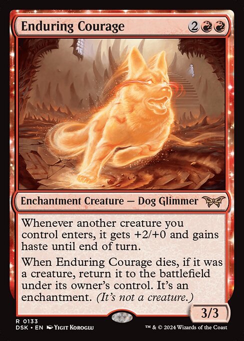 MTG Enduring Courage DSK 133 Regular Foil