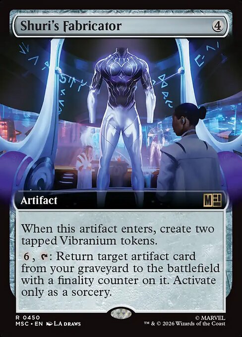MTG Shuri's Fabricator MSC 450 Extended Art Nonfoil