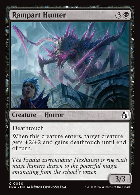 MTG Rampart Hunter FRA 060 Standard Nonfoil front