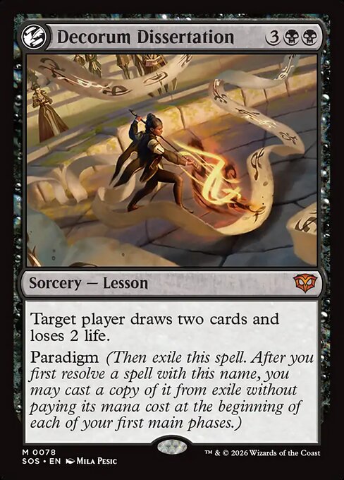MTG Decorum Dissertation SOS 078 Regular Nonfoil