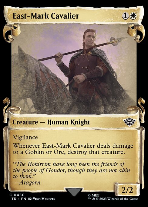 MTG East-Mark Cavalier LTR 460 Showcase Scrolls of Middle-earth Nonfoil