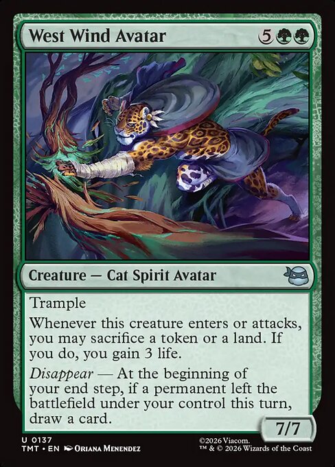 MTG West Wind Avatar TMT 137 Regular Foil