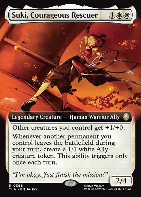 MTG Suki, Courageous Rescuer TLA 368 Extended Art Nonfoil
