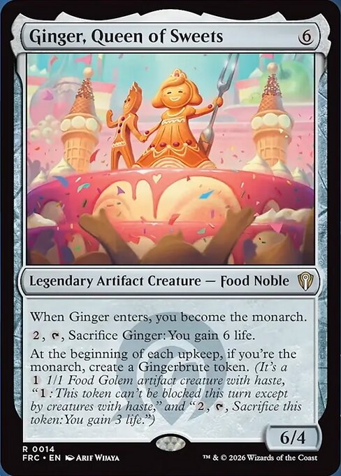 MTG Ginger, Queen of Sweets FRC 014 Standard Nonfoil front