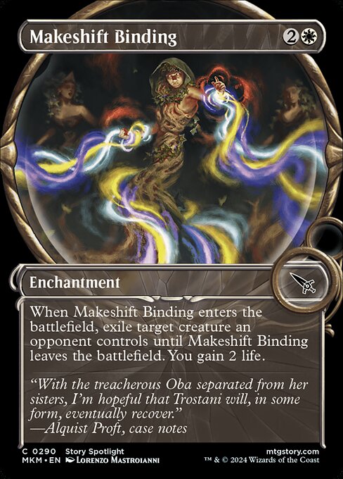 MTG Makeshift Binding MKM 290 Showcase Magnified Foil