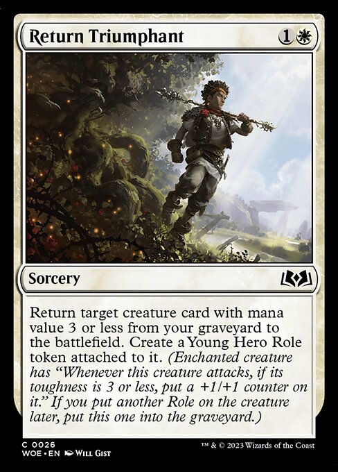 MTG Return Triumphant WOE 026 Regular Foil