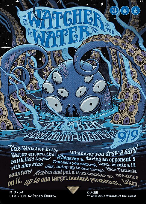 MTG The Watcher in the Water LTR 734 Borderless Poster Foil