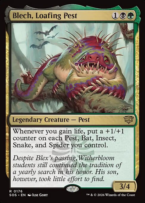 MTG Blech, Loafing Pest SOS 176 Regular Foil