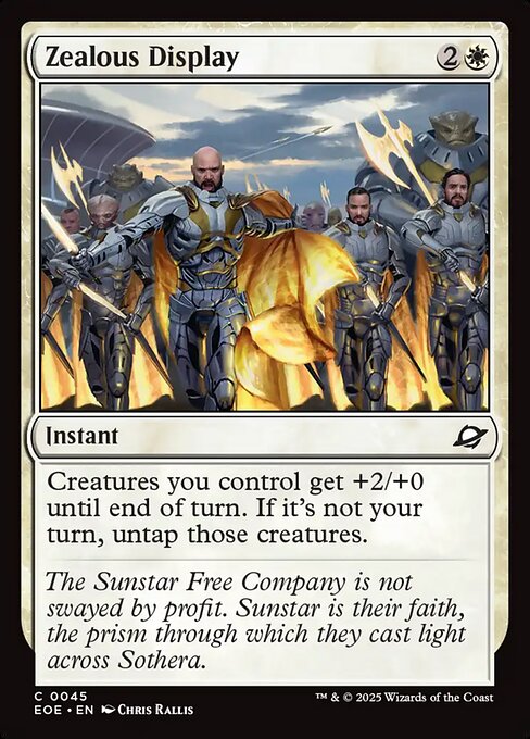 MTG Zealous Display EOE 045 Regular Foil