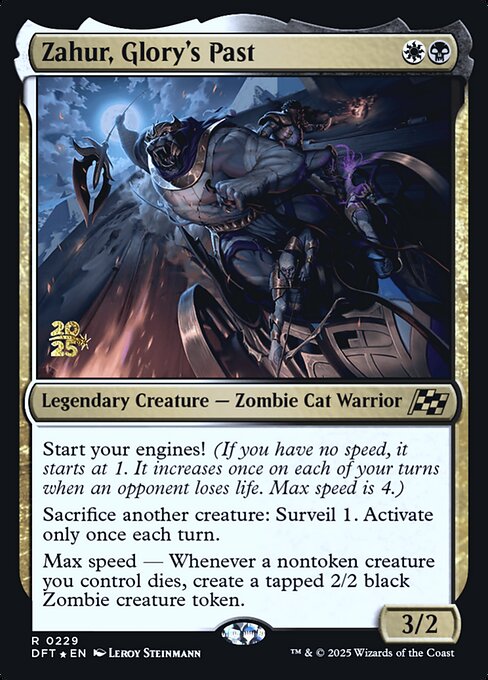 MTG Zahur, Glory's Past PDFT 229s Prerelease Foil