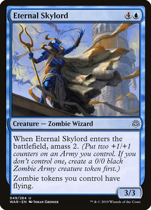MTG Eternal Skylord WAR 049 Standard Foil front