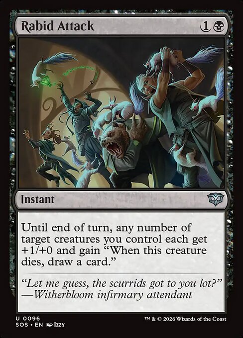 MTG Rabid Attack SOS 096 Regular Foil