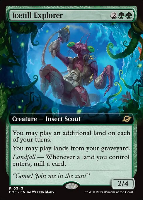MTG Icetill Explorer EOE 343 Extended Art Nonfoil
