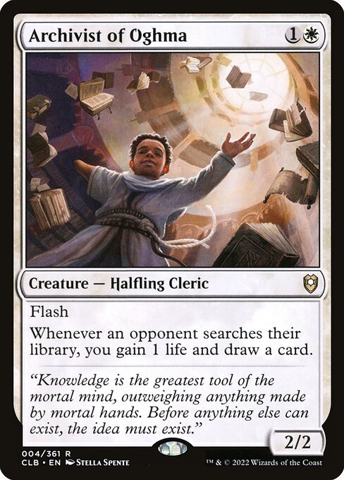 MTG Archivist of Oghma CLB 004 Regular Nonfoil