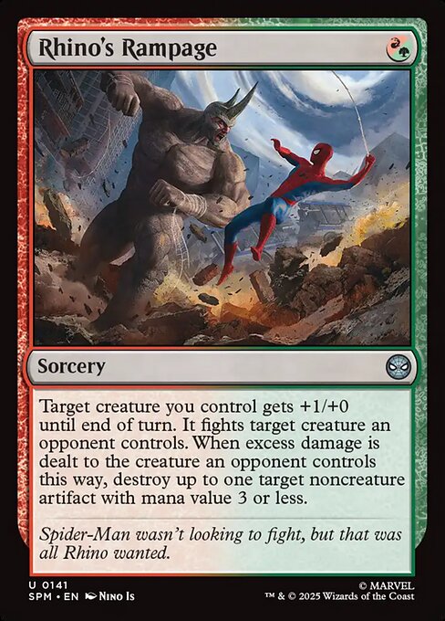 MTG Rhino's Rampage SPM 141 Regular Nonfoil
