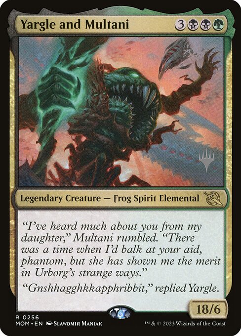 MTG Yargle and Multani PMOM 256p Promo Pack Nonfoil