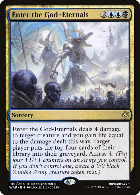 MTG Enter the God-Eternals WAR 196 Standard Foil front