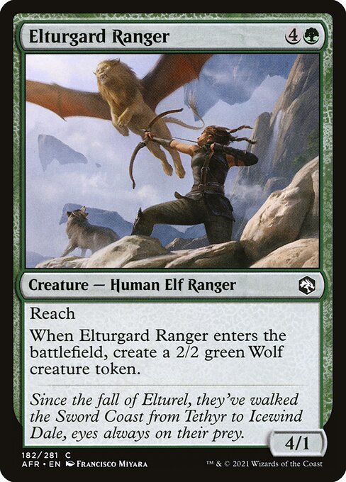 MTG Elturgard Ranger AFR 182 Regular Foil