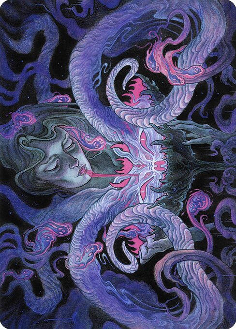 MTG Demonic Bargain AVOW 030 Art Card Nonfoil front