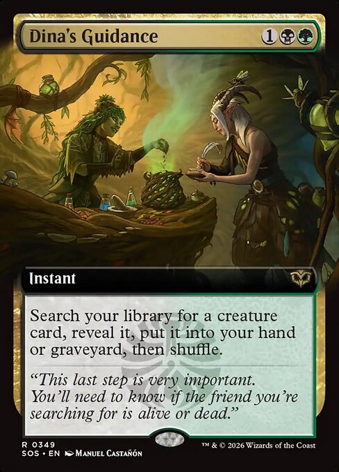 MTG Dina's Guidance SOS 349 Extended Art Nonfoil