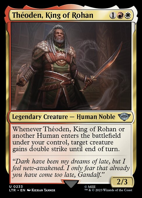 MTG Théoden, King of Rohan LTR 233 Regular Foil