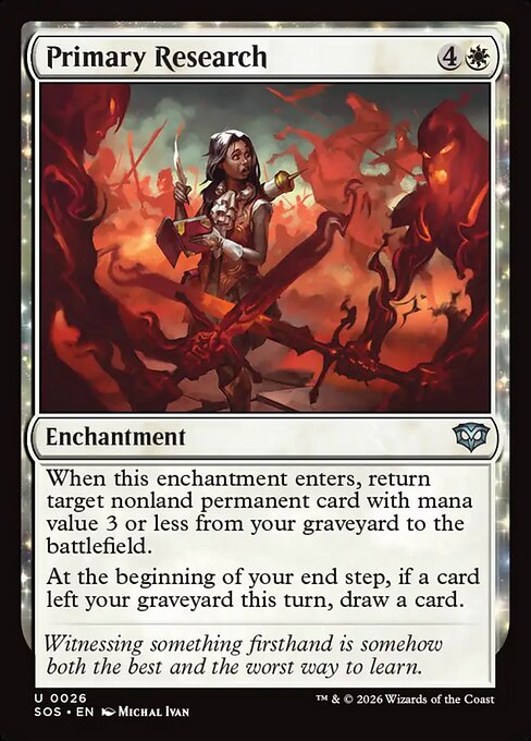MTG Primary Research SOS 026 Regular Foil