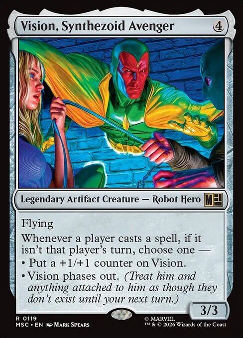 MTG Vision, Synthezoid Avenger MSC 119 Regular Nonfoil