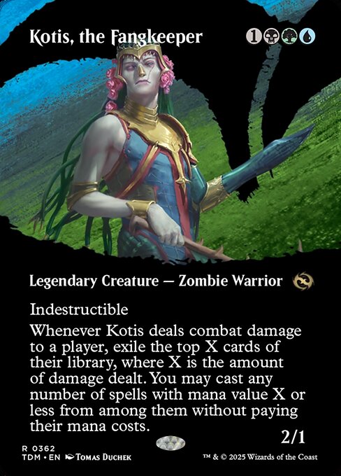MTG Kotis, the Fangkeeper TDM 362 Borderless Clan Nonfoil