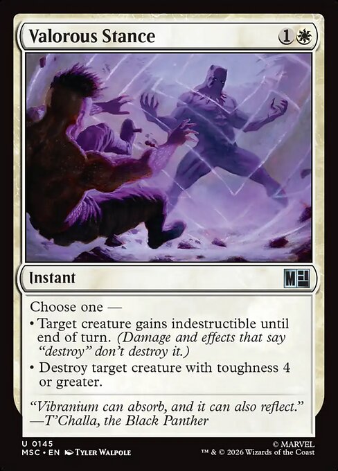 MTG Valorous Stance MSC 145 Regular Surge Foil