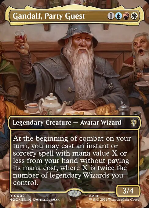 MTG Gandalf, Party Guest HOC 002 Regular Foil