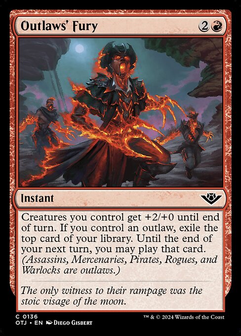 MTG Outlaws' Fury OTJ 136 Regular Foil