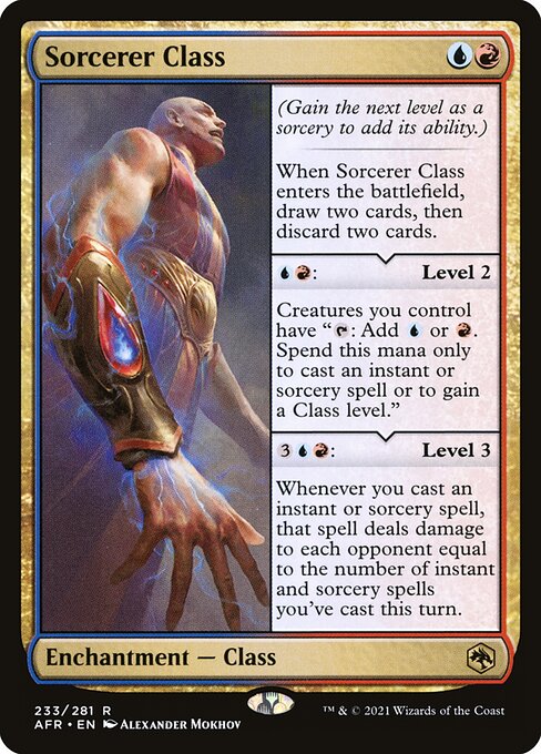 MTG Sorcerer Class AFR 233 Regular Foil
