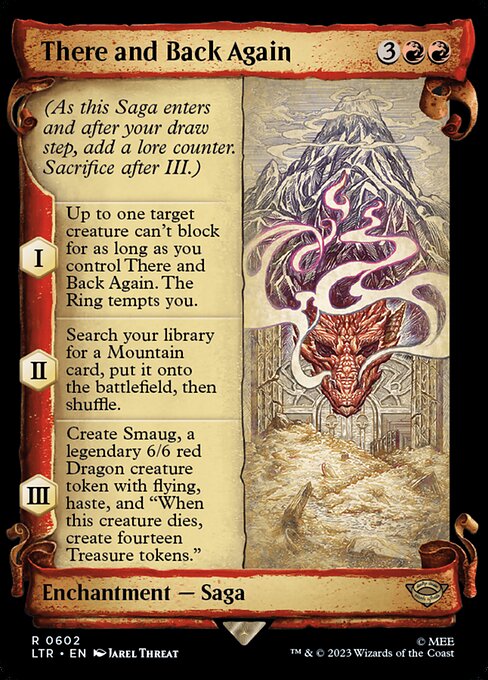 MTG There and Back Again LTR 602 Showcase Scrolls of Middle-earth Silver Foil