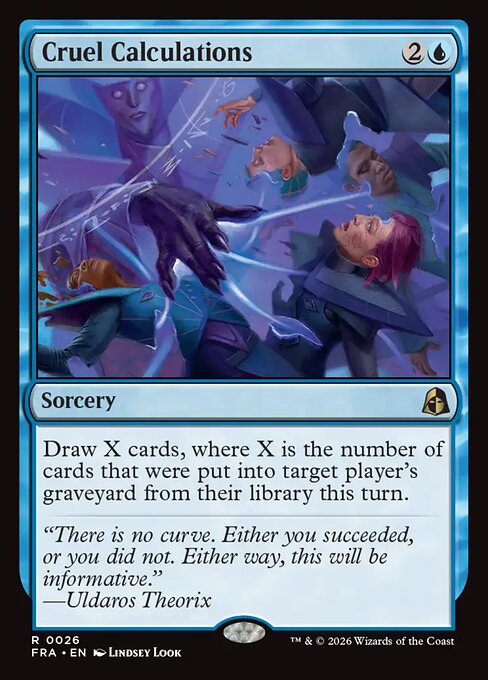 MTG Cruel Calculations FRA 026 Standard Nonfoil front