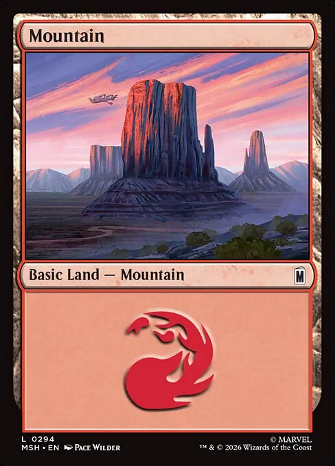 MTG Mountain MSH 294 Regular Nonfoil