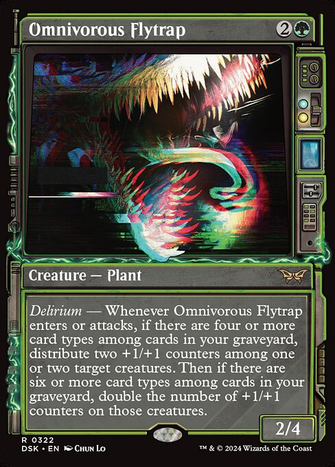 MTG Omnivorous Flytrap DSK 322 Paranormal Frame Nonfoil