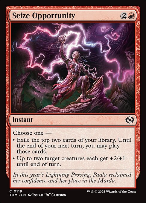 MTG Seize Opportunity TDM 119 Regular Nonfoil