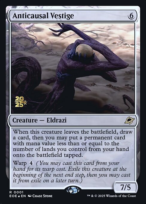 MTG Anticausal Vestige PEOE 001s Prerelease Foil