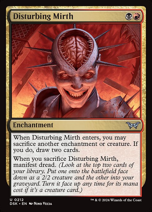 MTG Disturbing Mirth DSK 212 Regular Nonfoil