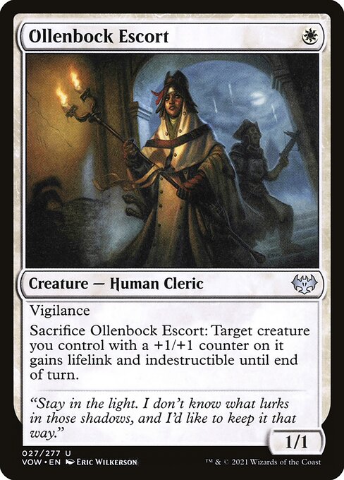 MTG Ollenbock Escort VOW 027 Standard Nonfoil front