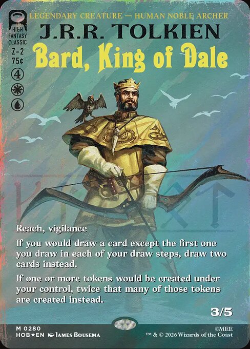 MTG Bard, King of Dale HOB 280 Alternate Art Nonfoil