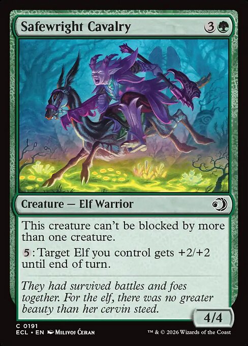 MTG Safewright Cavalry ECL 191 Regular Nonfoil