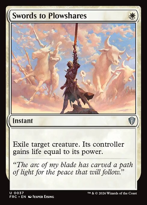 MTG Swords to Plowshares FRC 037 Standard Nonfoil front