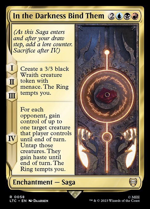 MTG In the Darkness Bind Them LTC 058 Regular Nonfoil
