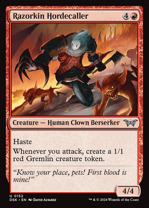 MTG Razorkin Hordecaller DSK 152 Regular Foil