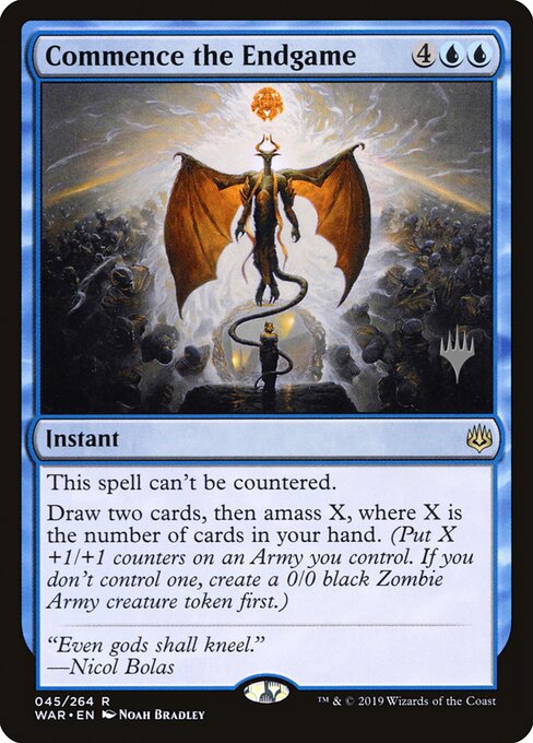 MTG Commence the Endgame PWAR 045P Promo Pack Foil front