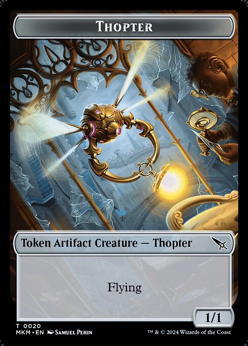 MTG Thopter Token MKM 020 Token Foil