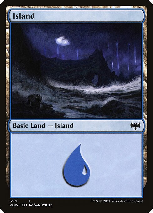 MTG Island VOW 399 Bundle Land Nonfoil front