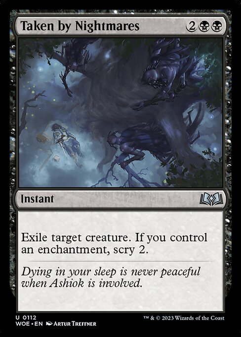 MTG Taken by Nightmares WOE 112 Regular Foil