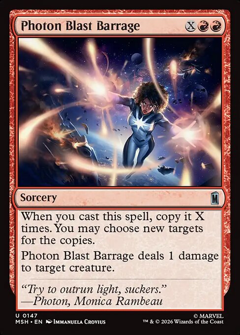 MTG Photon Blast Barrage MSH 147 Regular Foil